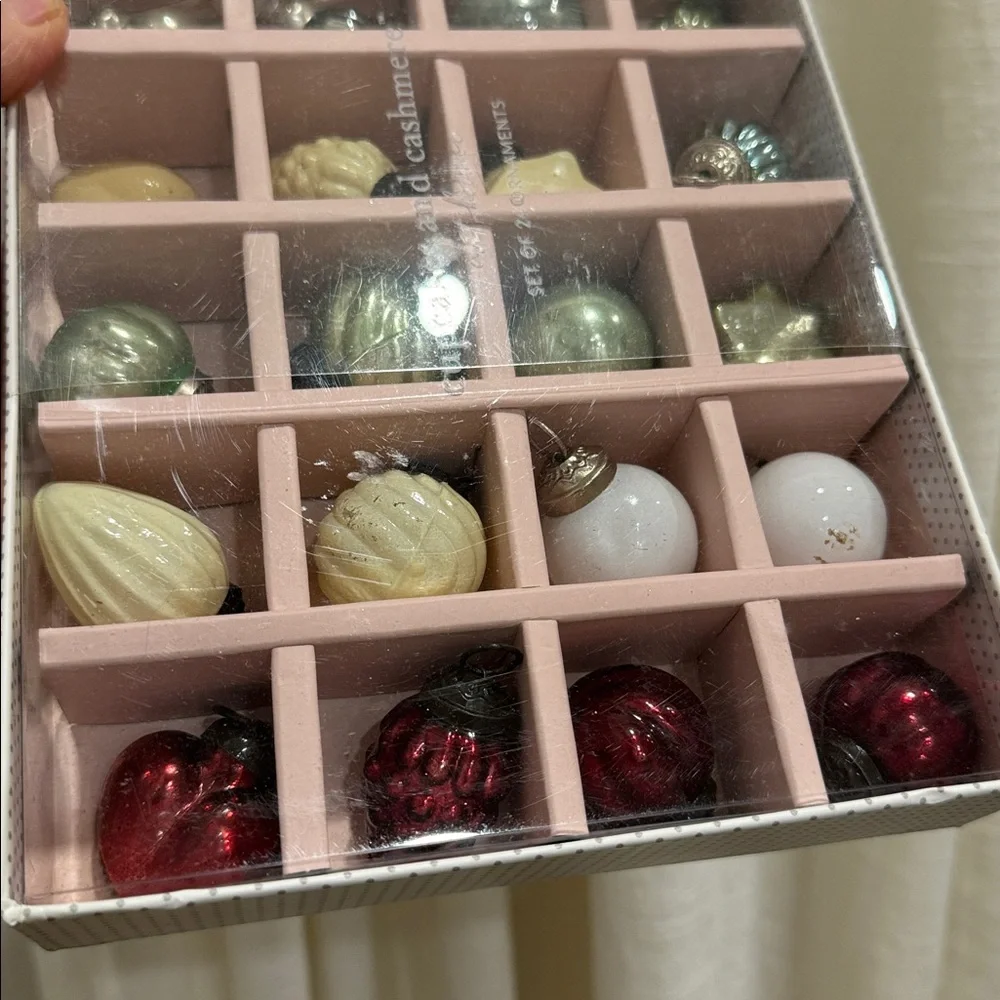 Cupcakes and Cashmere At Home Set Of 24 Christmas Ornaments